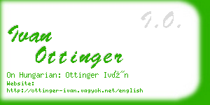 ivan ottinger business card